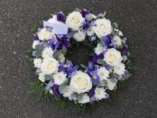 Rose and Iris Wreath